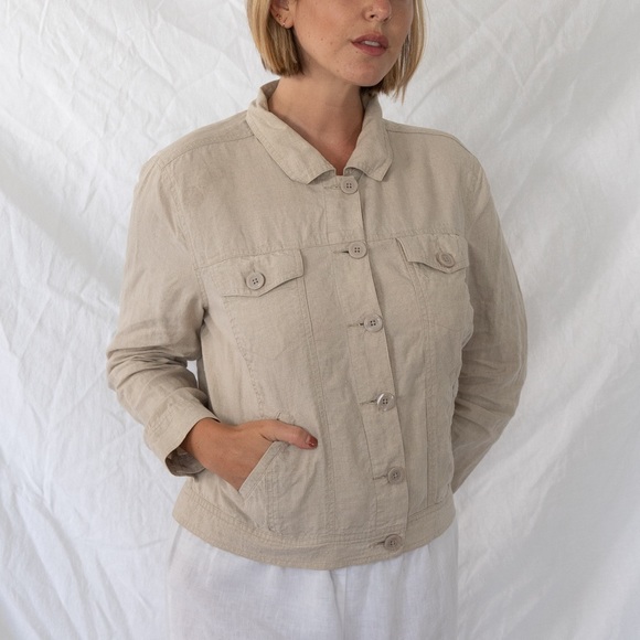 Linden Hill Jackets & Coats Linden Hill Linen Jacket Poshmark